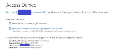 In the left-hand side of the screen, select More Features. . Sharepoint access denied but user has permissions